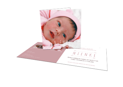 Geboortekaartje Nienke